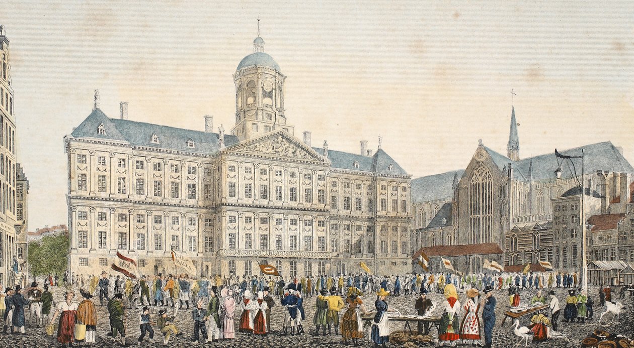 Straatscène, ca. 1895 door Belgian School