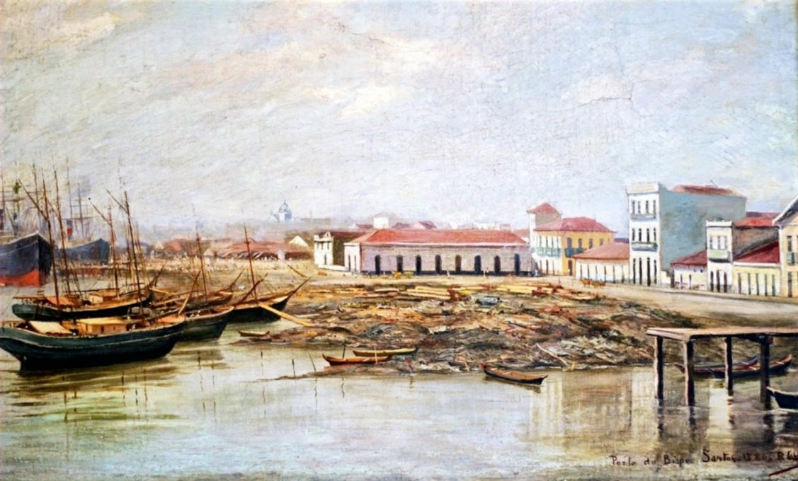 Porto do Bispo in 1886 door Benedito Calixto