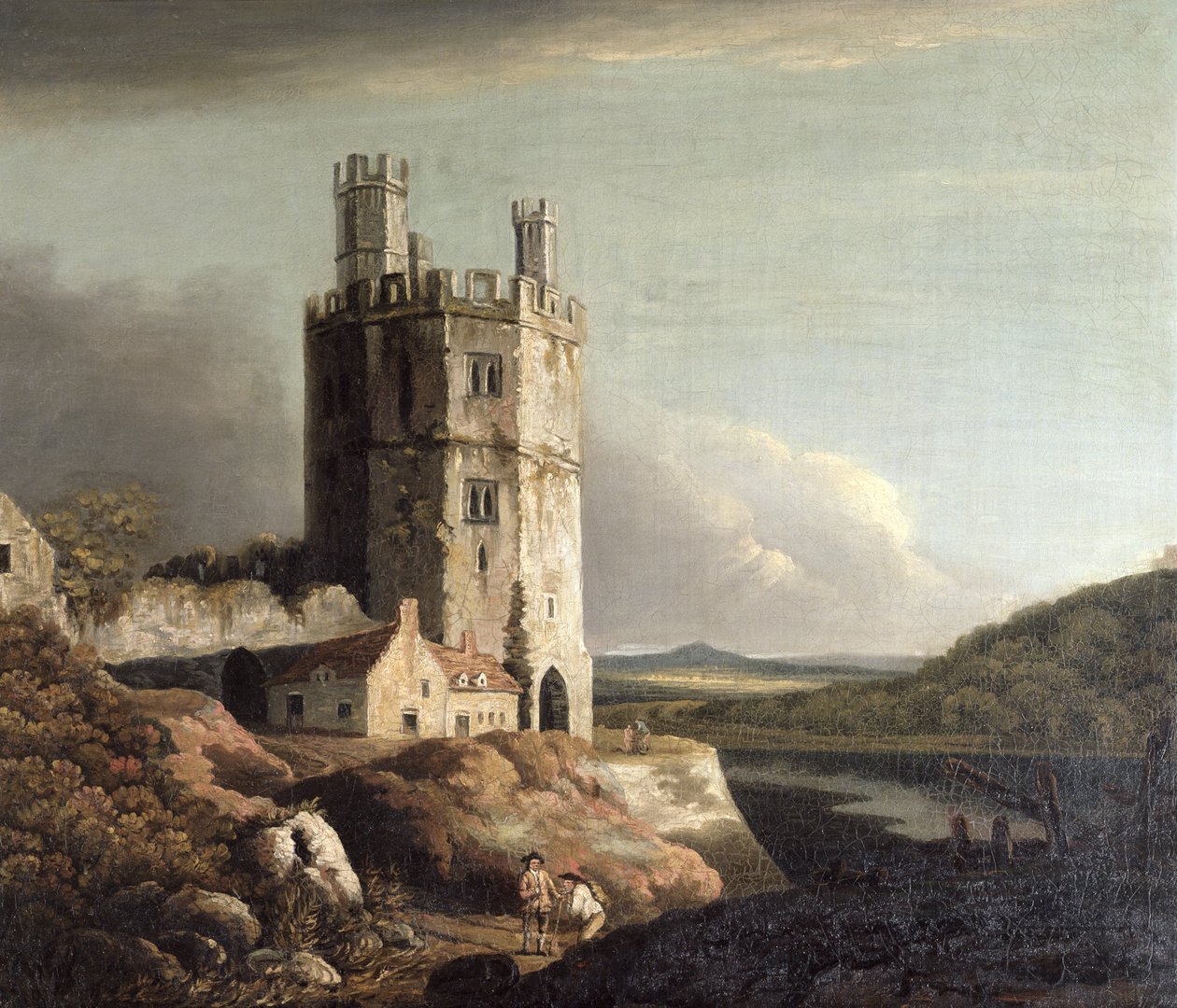 De Adelaarstoren, Caernarvon Kasteel, 1802 door Benjamin Barker