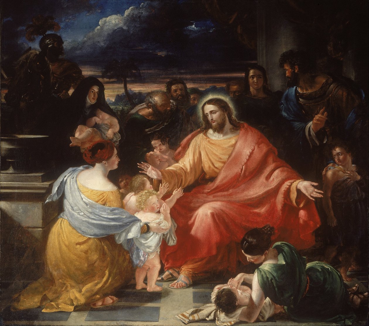 Christus Zegent de Kleine Kinderen door Benjamin Haydon