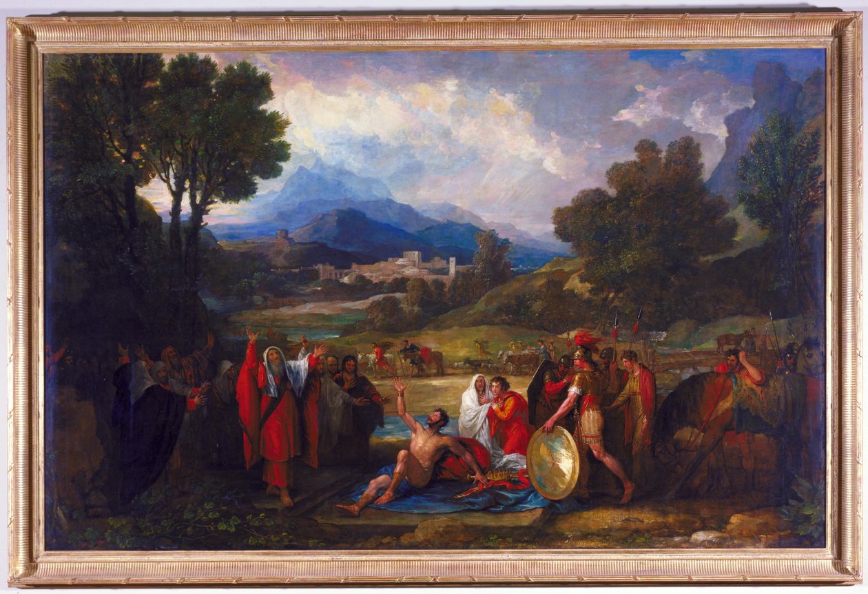 Saul Voor Samuel en de Profeten, 1812 door Benjamin West