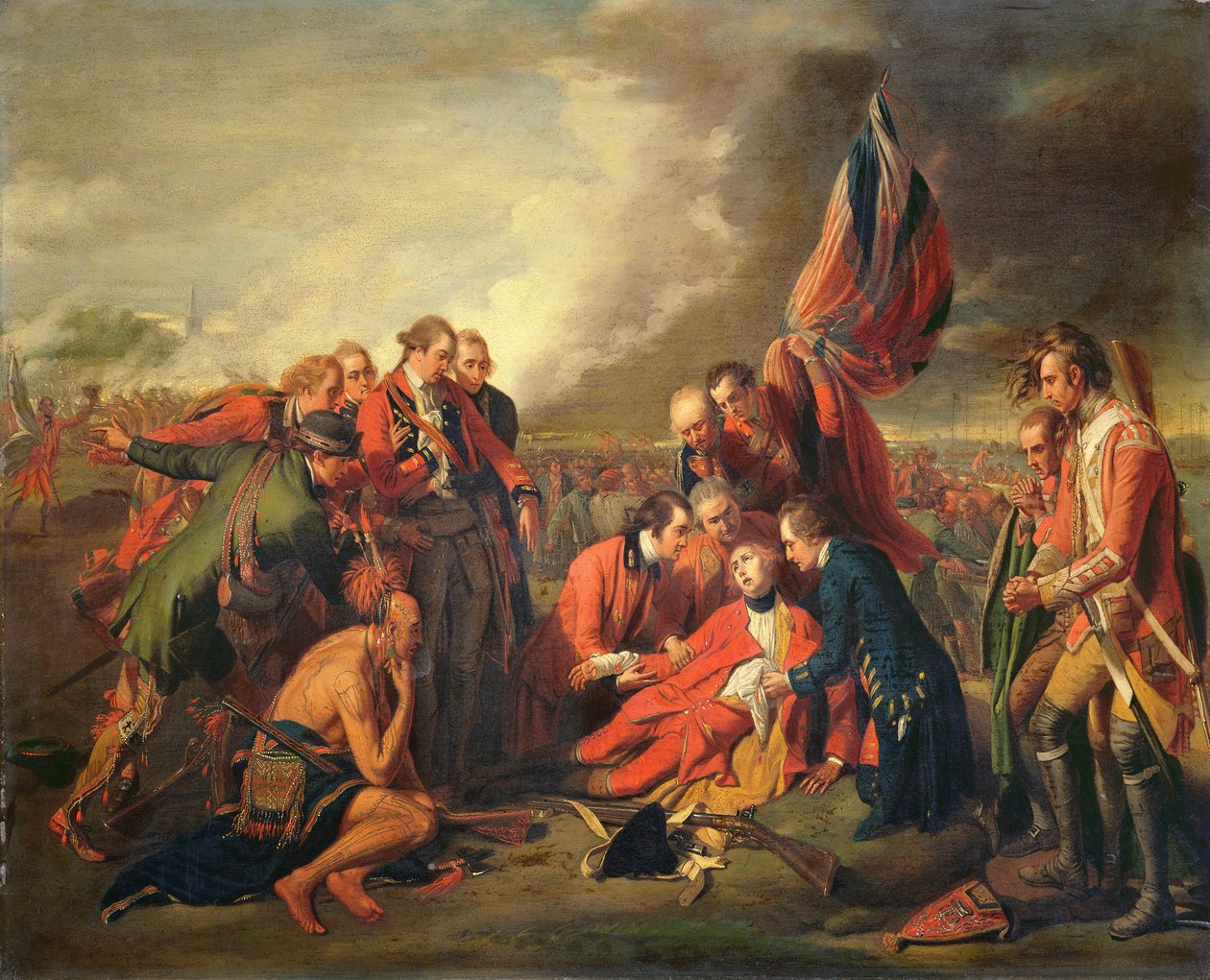 De Dood van Generaal Wolfe (1727-59), c.1771 door Benjamin West