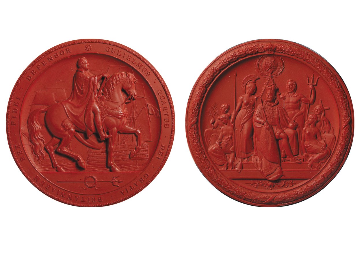 Grote zegel van Willem IV door Benjamin Wyon