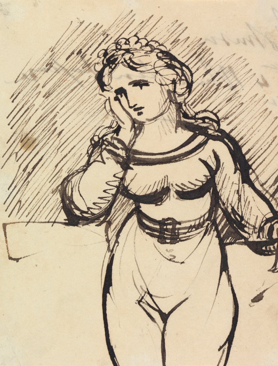 Figurenstudie van een Vrouw door Benjamin Robert Haydon
