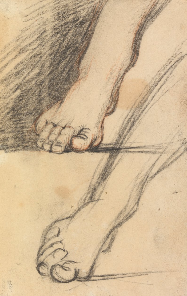 Studie van voeten door Benjamin Robert Haydon
