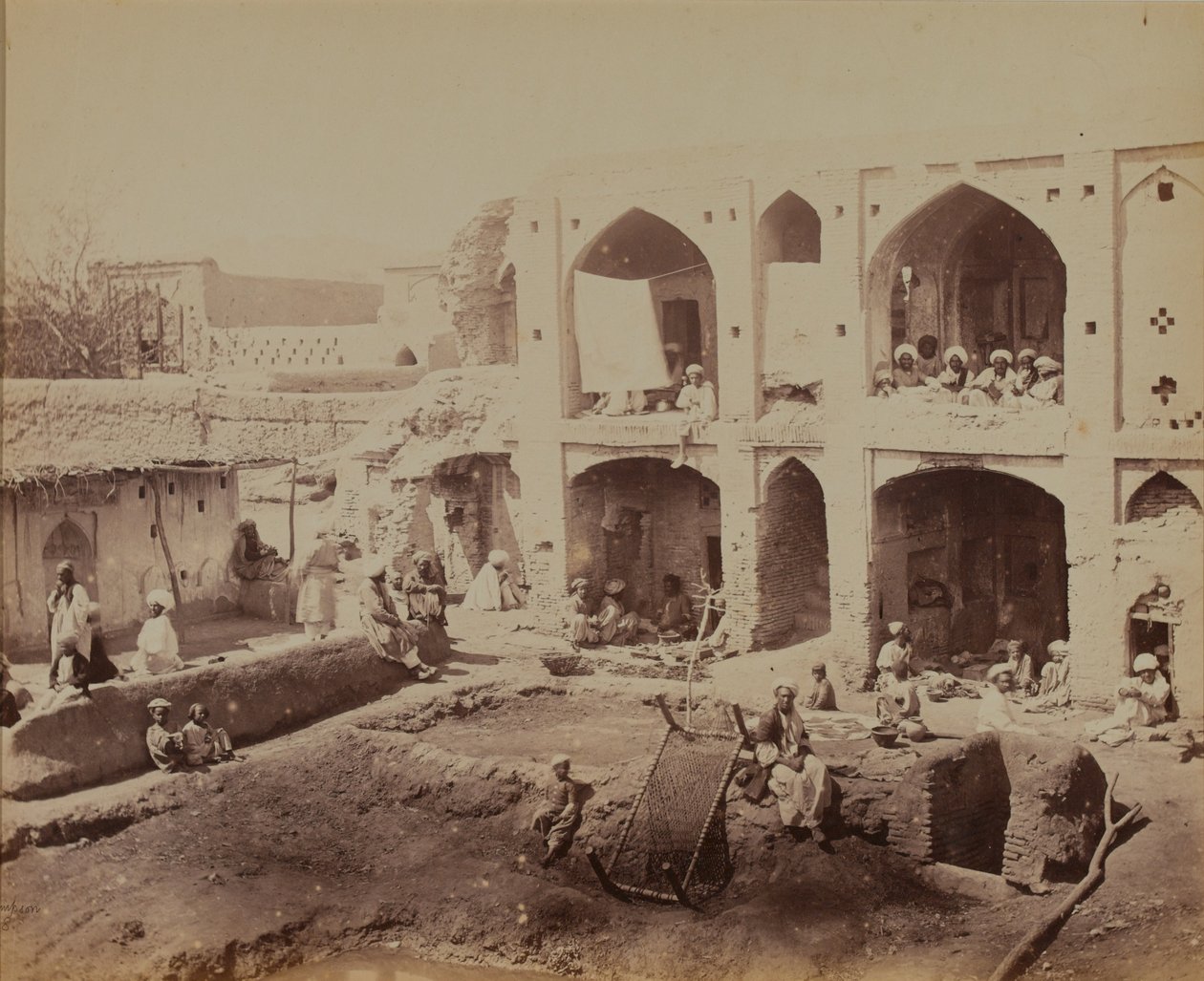 Straatscène, Kandahar door Benjamin Simpson