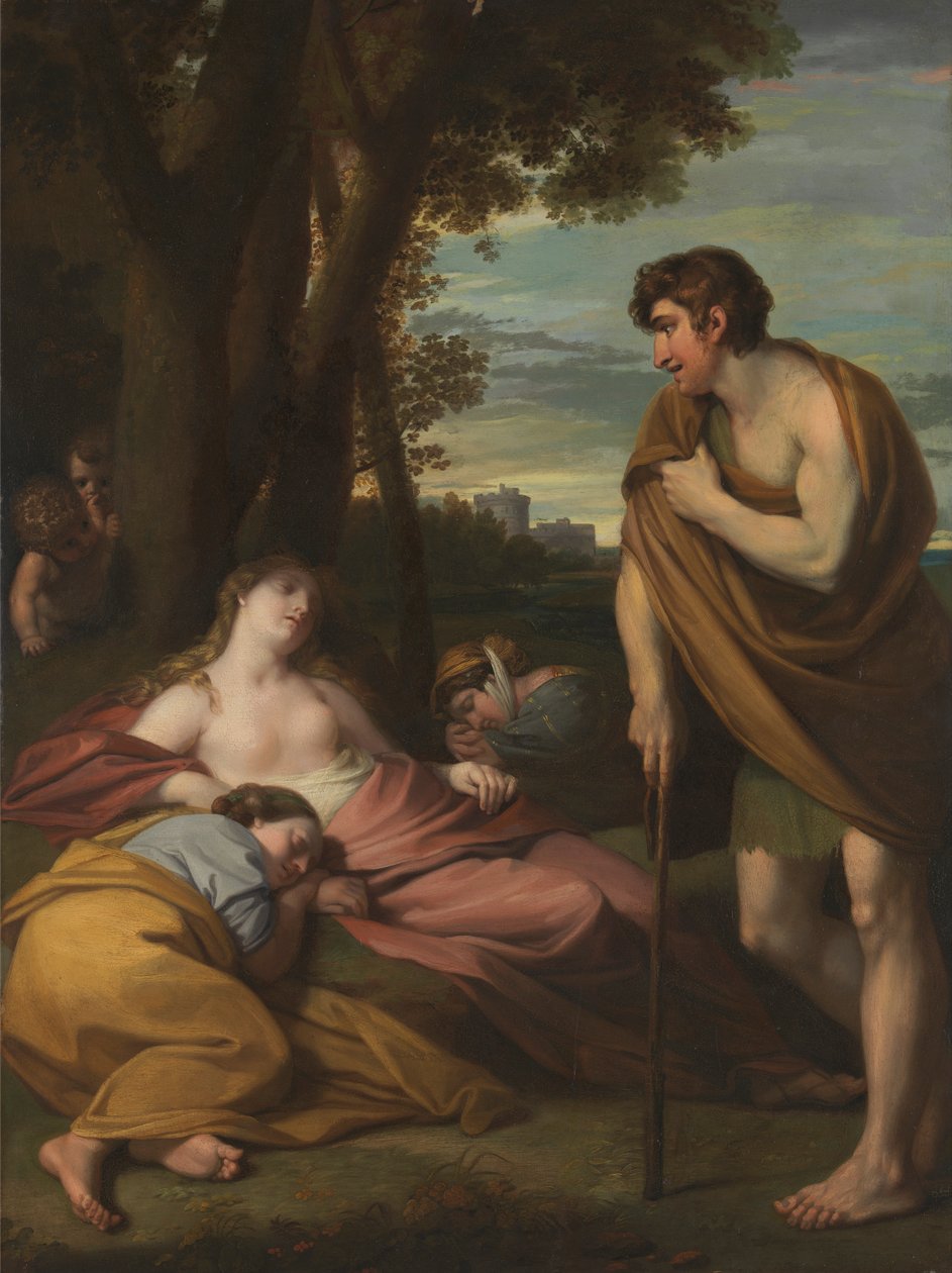 Cymon en Iphigenia door Benjamin West