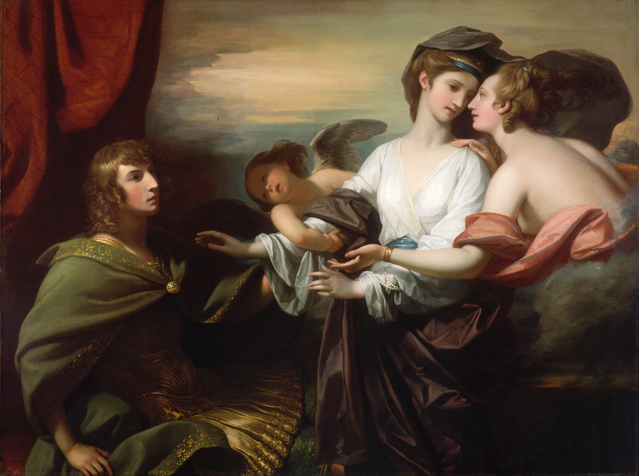 Helen naar Parijs gebracht, 1776 door Benjamin West