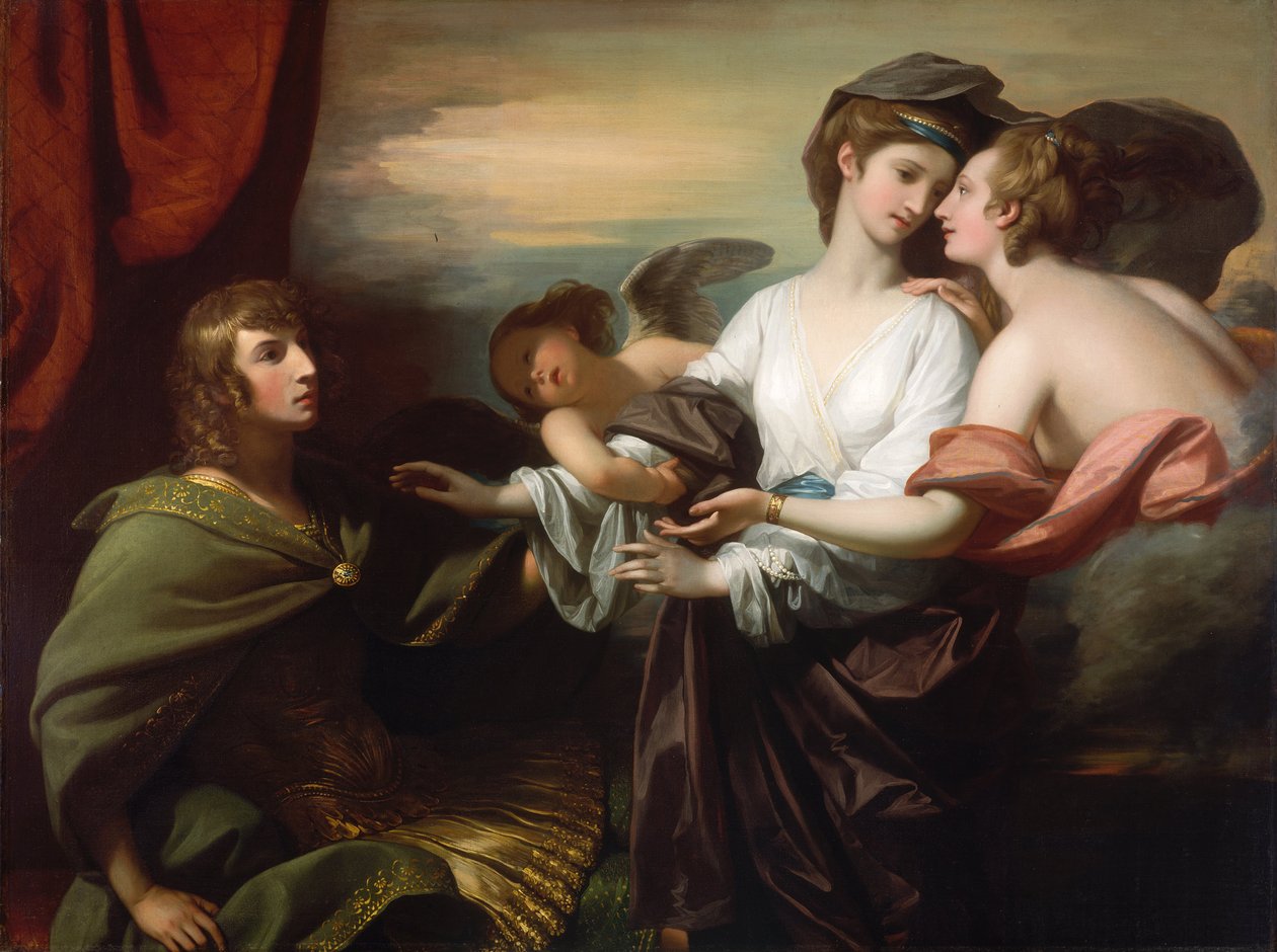 Helena naar Parijs gebracht, 1776 door Benjamin West