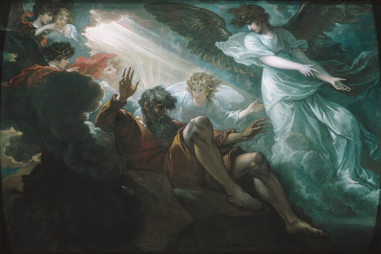Mozes Toont het Beloofde Land, 1801 door Benjamin West