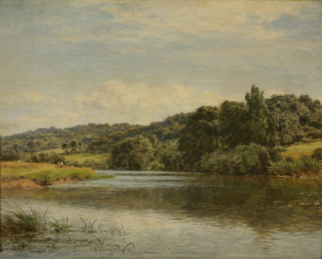 Middag aan de Theems, 1903 door Benjamin Williams Leader