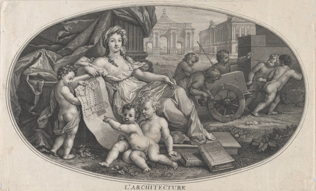 Architectuur, 1690 door Benoit Audran I
