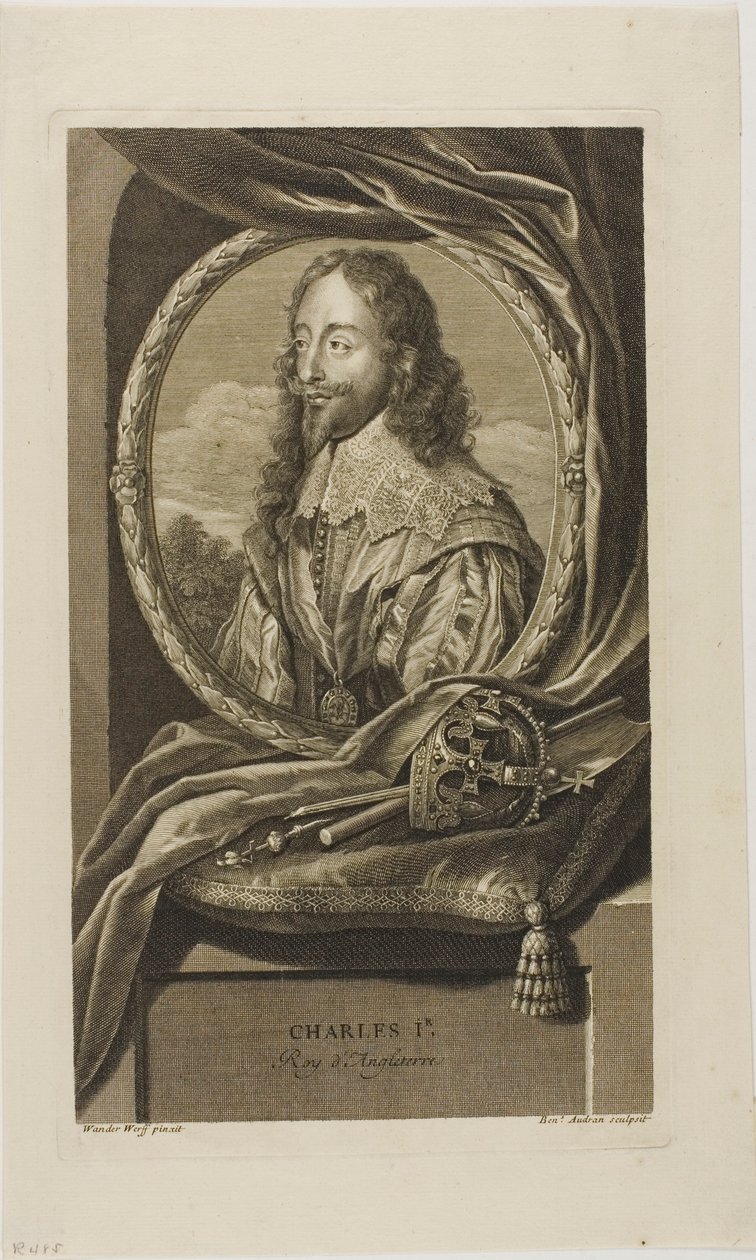 Karel I, koning van Engeland door Benoit Audran I