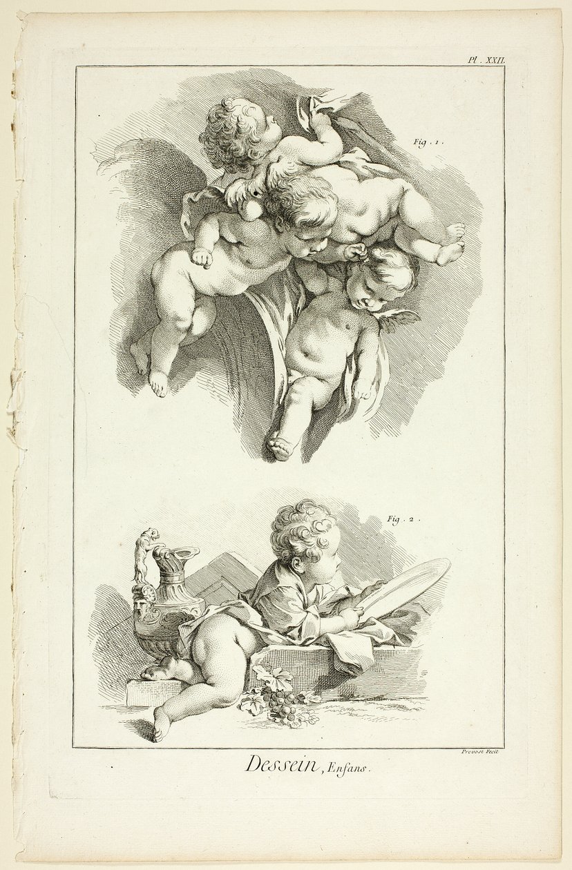 Ontwerp: Kinderen, uit Encyclopédie door Benoit Louis Prevost