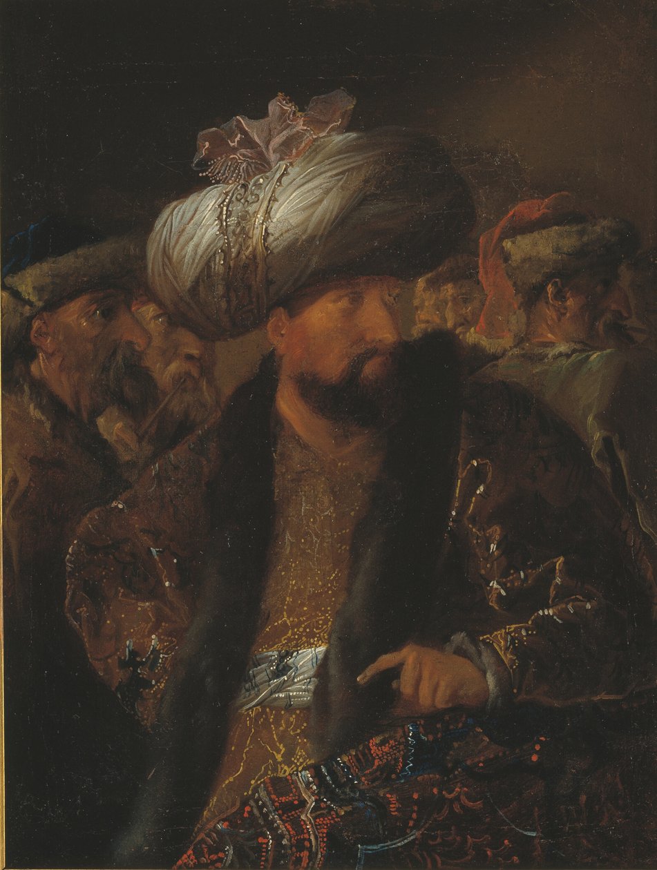 Een verzameling Turkse mannen door Benoît Le Coffre