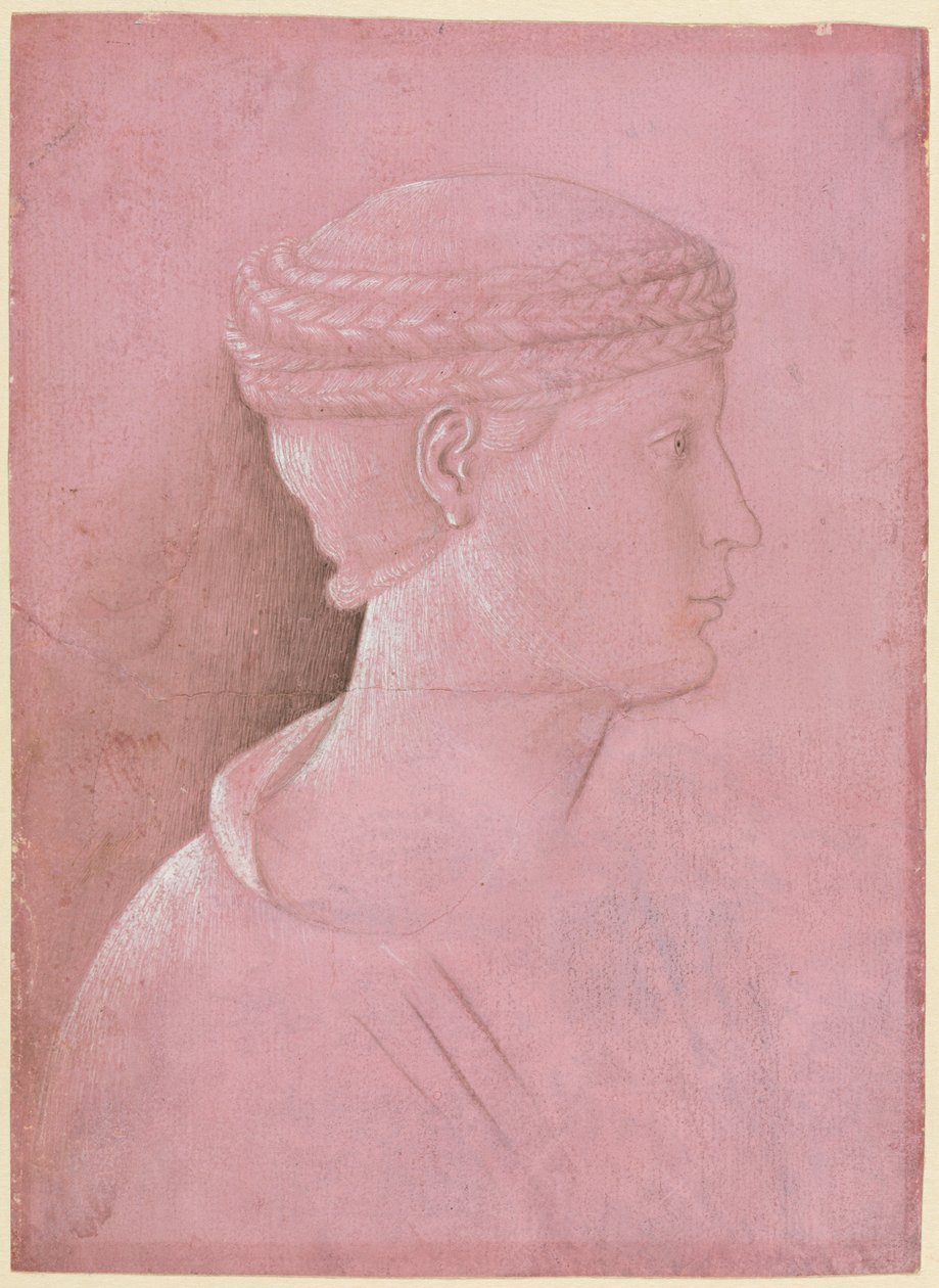 Buste van een Vrouw recto, ca. 1458 door Benozzo Gozzoli