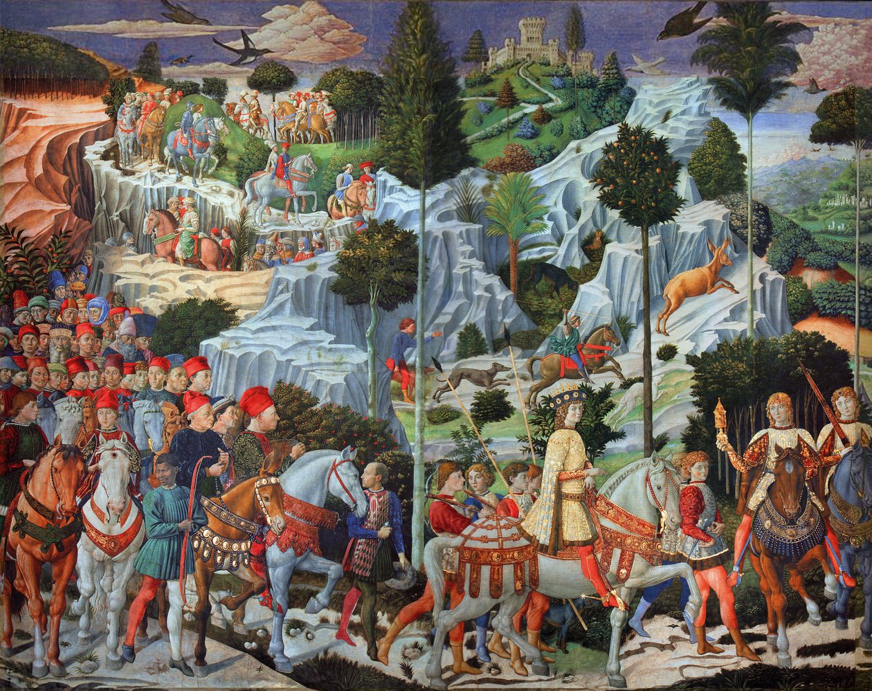 Processie van de jongste koning door Benozzo Gozzoli