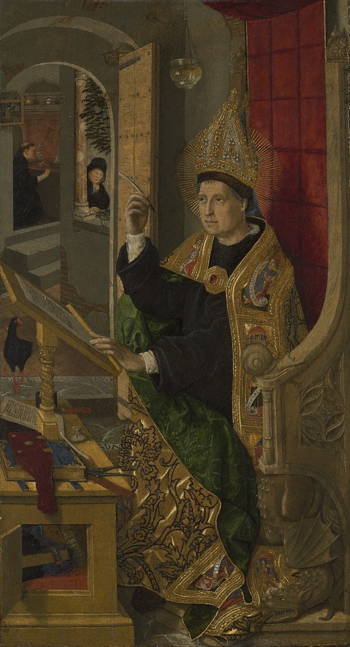 Sint Augustinus, 1477-85 door Bermejo