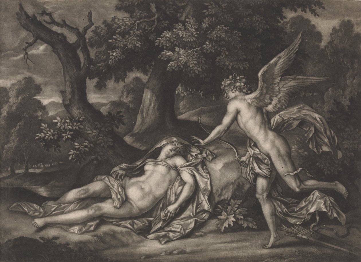 Cupido en Psyche door Bernard Lens