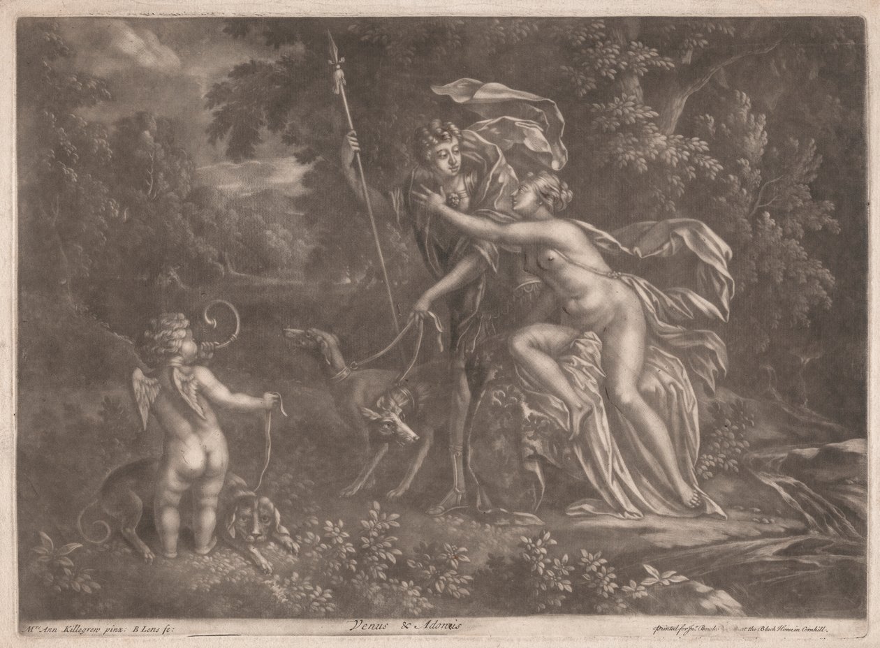 Venus en Adonis door Bernard Lens