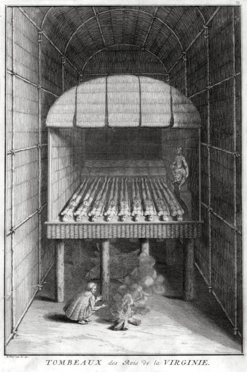 Graven van de Virginische koningen, c1734 door Bernard Picart