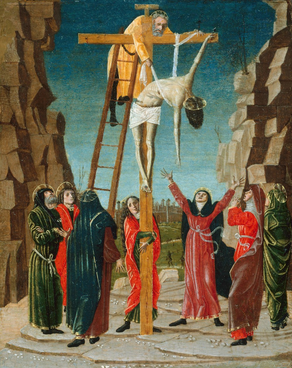 De kruisafneming, ca. 1485 door Bernardino Butinone