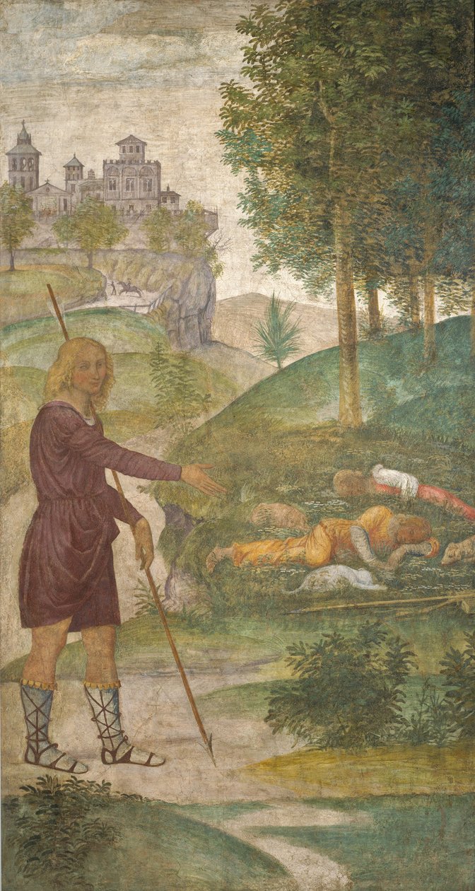 Cephalus en de nimfen door Bernardino Luini