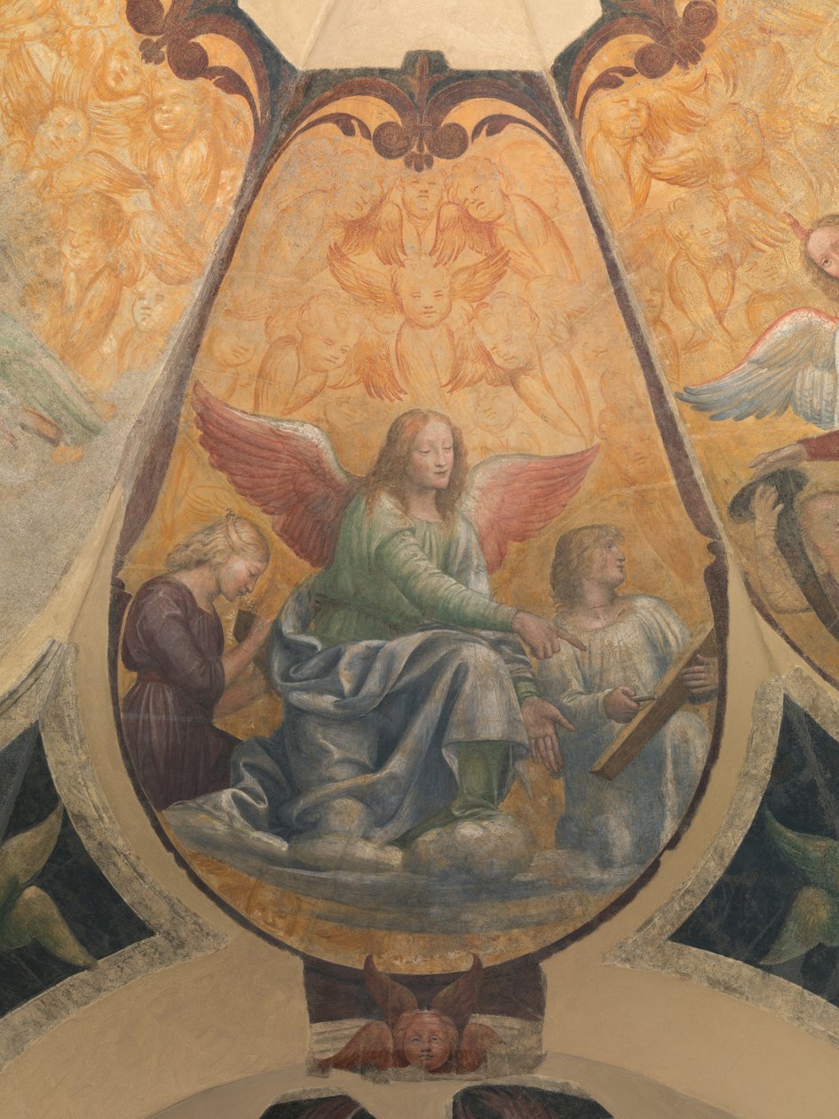 Drie engelen door Bernardino Luini