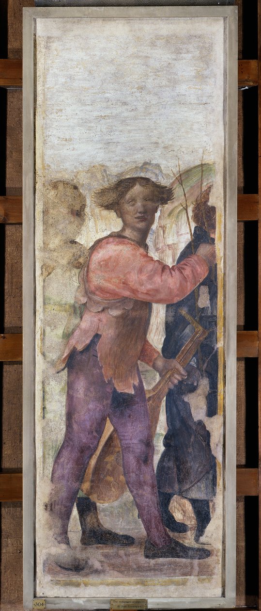 Drie jonge mannen door Bernardino Luini