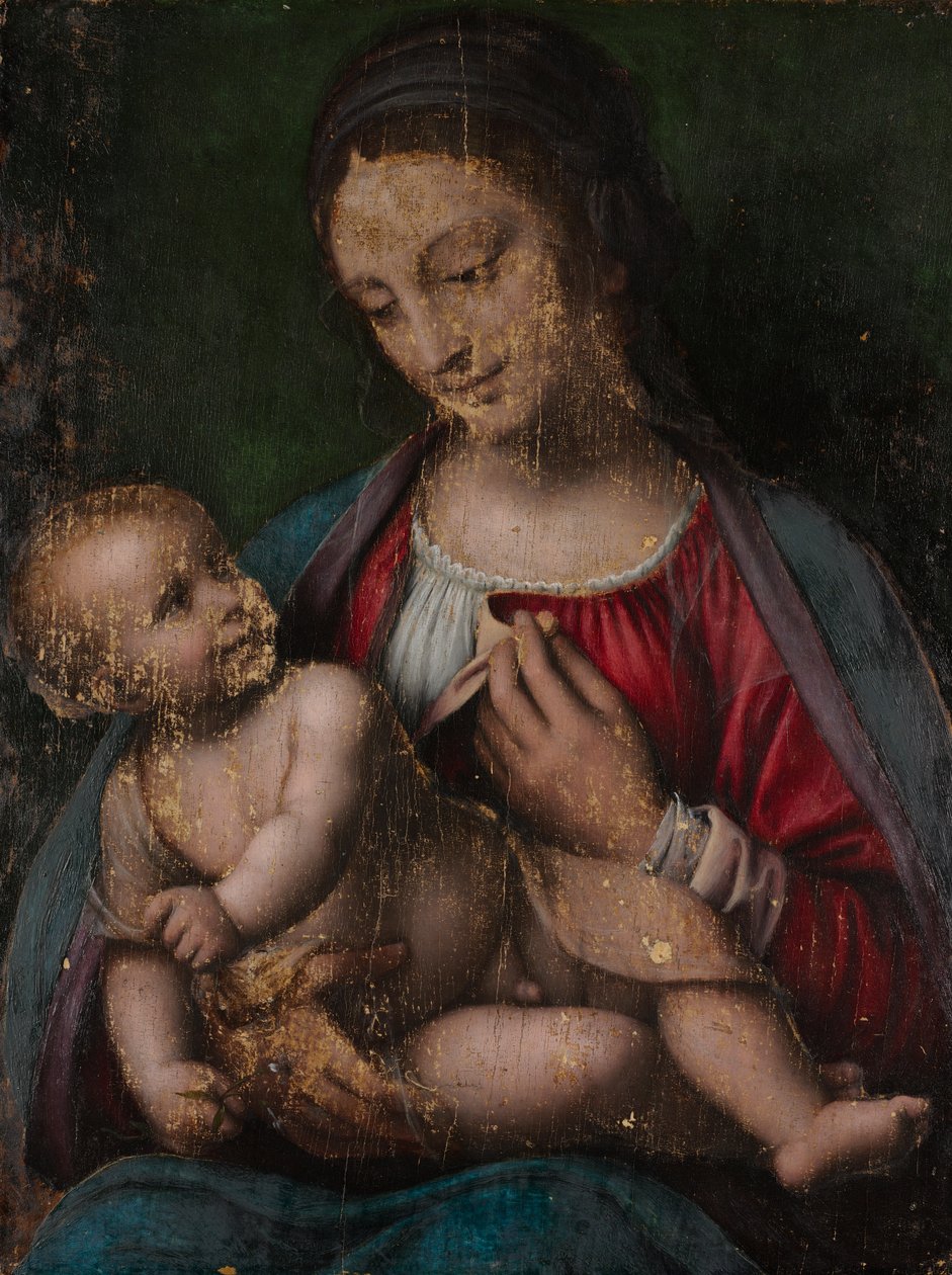Maagd en kind, c.1500 door Bernardino Luini