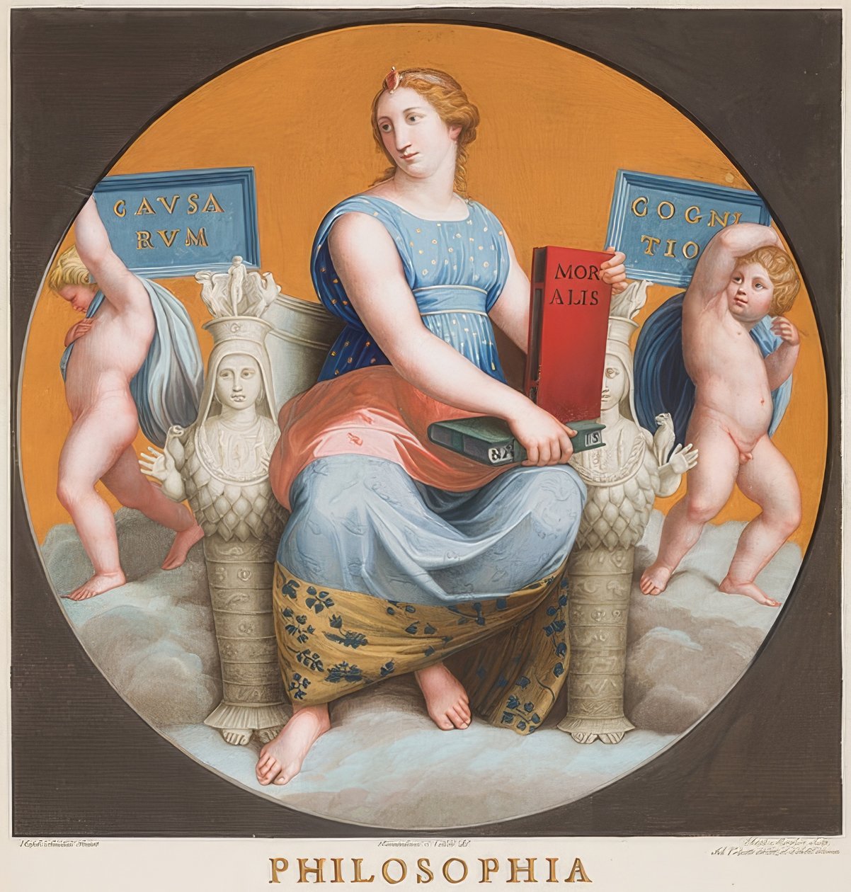 Filosofie (Stanze della Segnatura) door Bernardino Nocchi