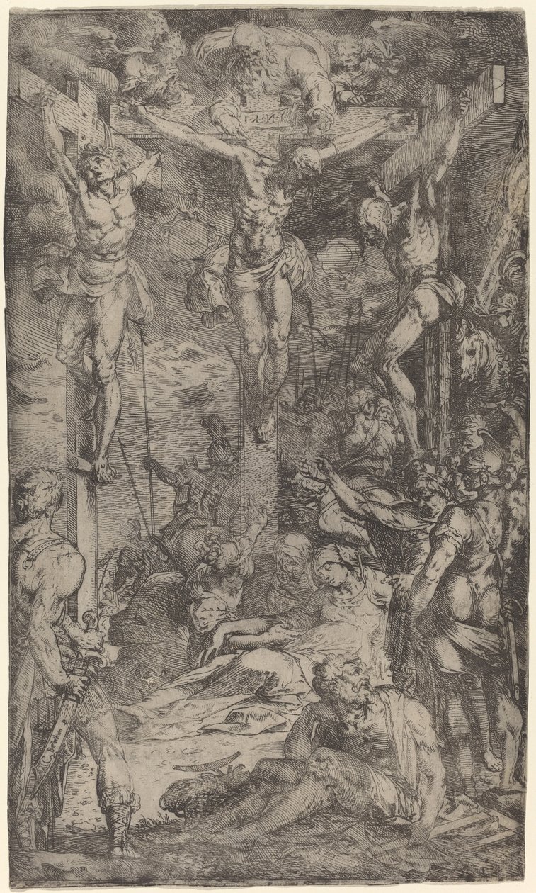 De kruisiging door Bernardino Poccetti