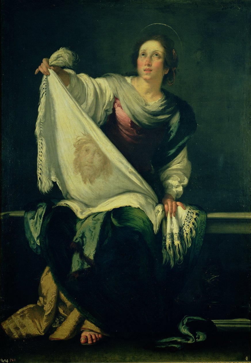 Heilige Veronica, 1625-30 door Bernardo Strozzi