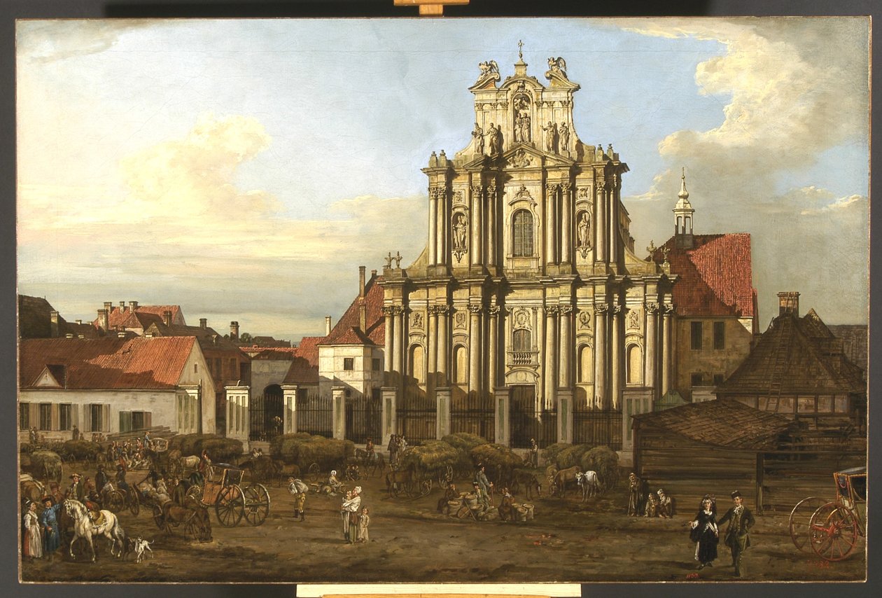 Kerk van de Visitandines, Warschau, Polen door Bernardo Bellotto