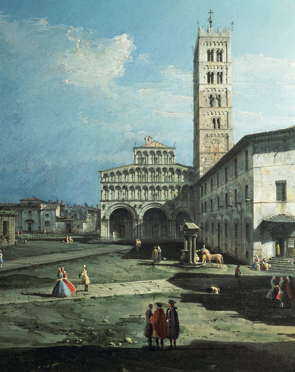 Piazza San Martino, Lucca door Bernardo Bellotto