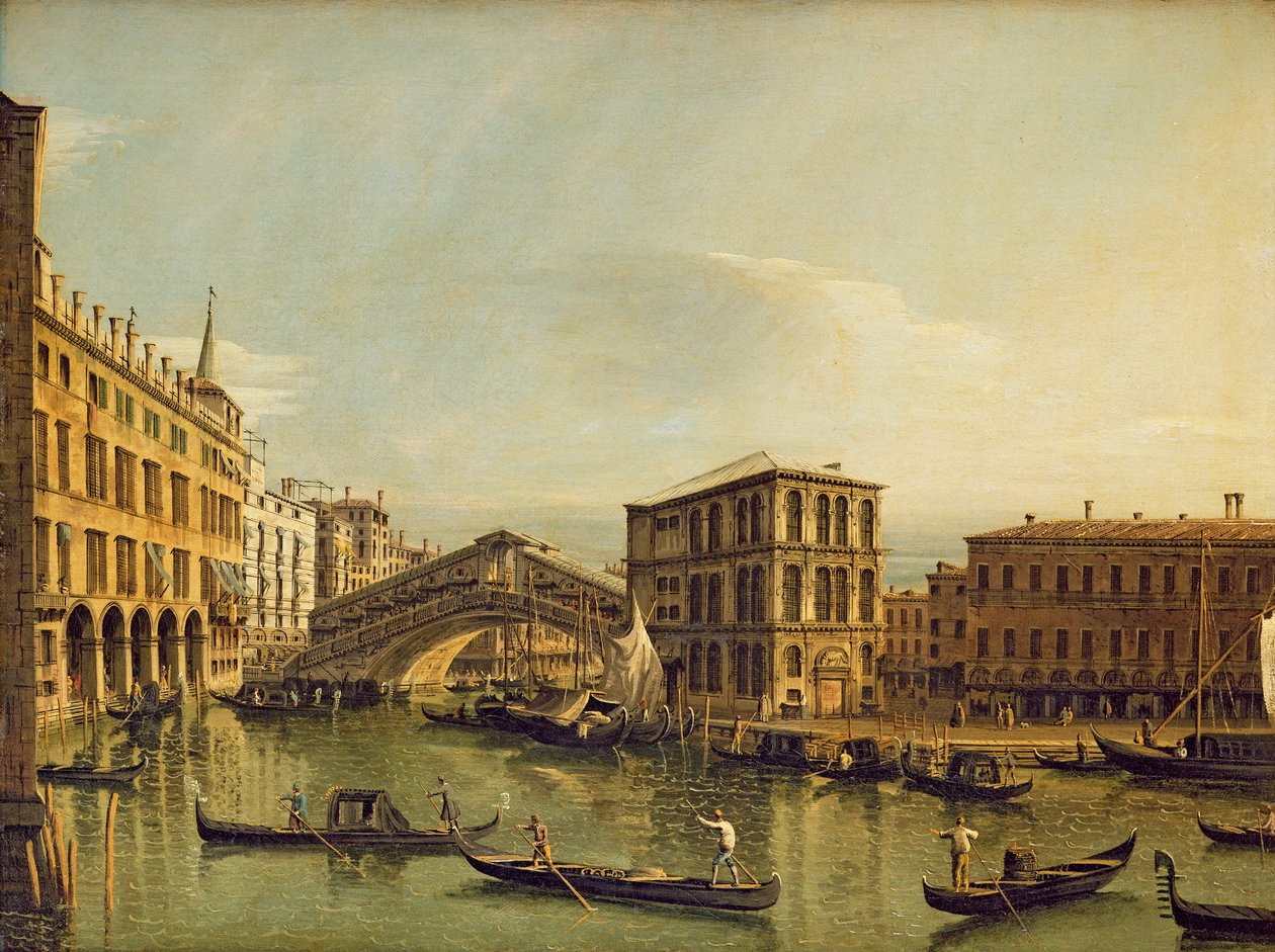 Het Grote Kanaal, Venetië door Bernardo Bellotto