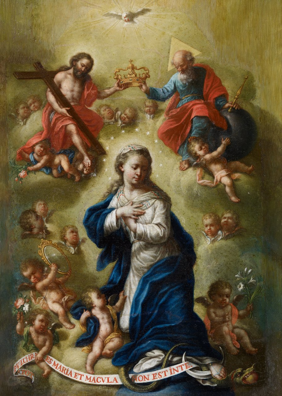 De kroning van de Maagd door Bernardo Germán de Llórente