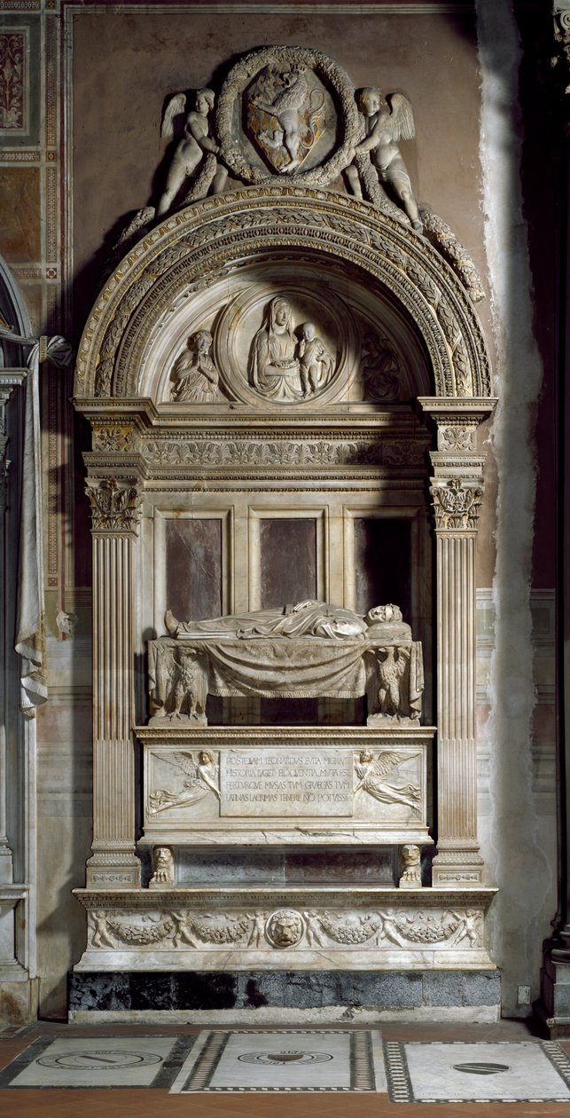 Grafmonument van Leonardo Bruni door Bernardo Rossellino