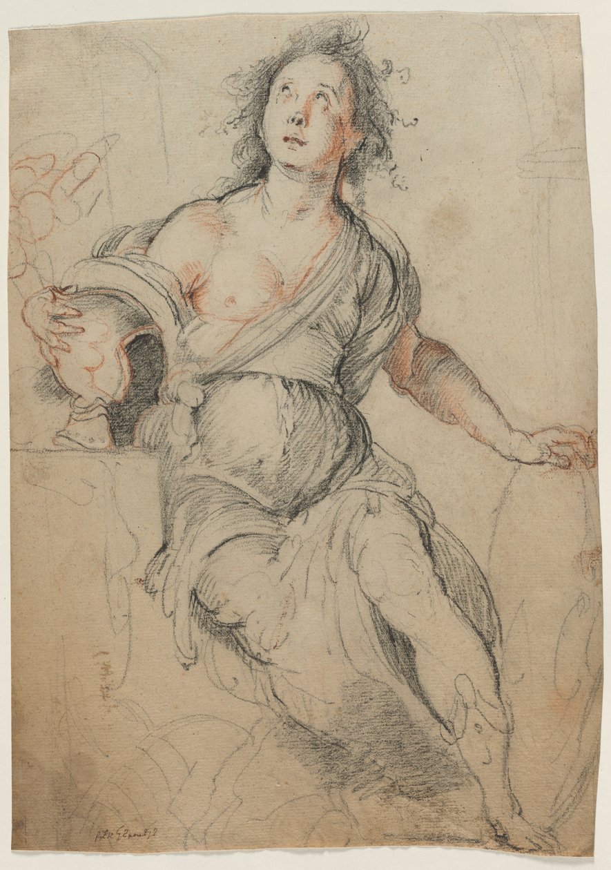 Allegorisch Figuur door Bernardo Strozzi