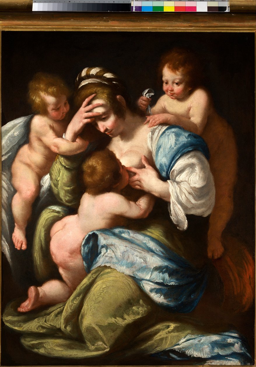 Christelijke liefdadigheid, c.1610 door Bernardo Strozzi