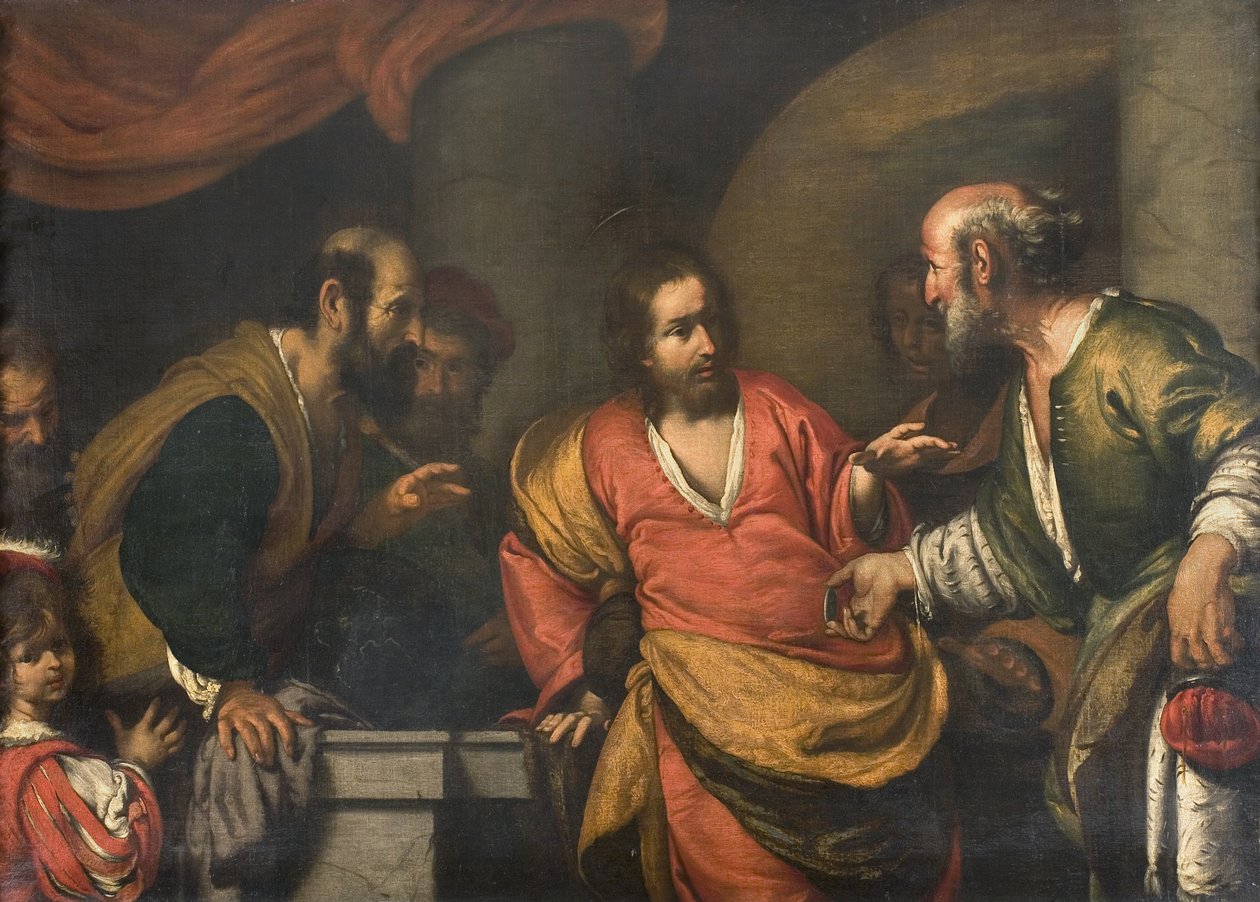 De Belastingpenning door Bernardo Strozzi