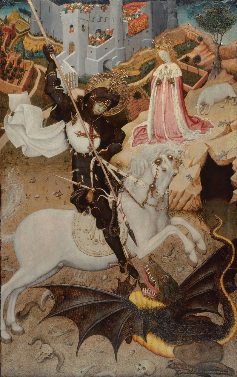 Sint Joris doodt de draak door Bernat Martorell