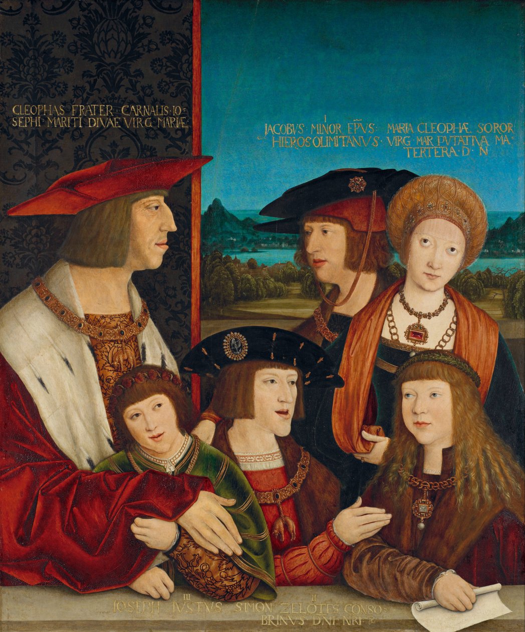 Keizer Maximiliaan I met Zijn Familie door Bernhard Strigel