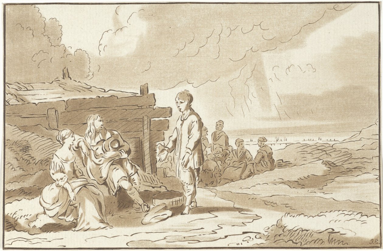 Gezelschap in de duinen door Bernhard Schreuder