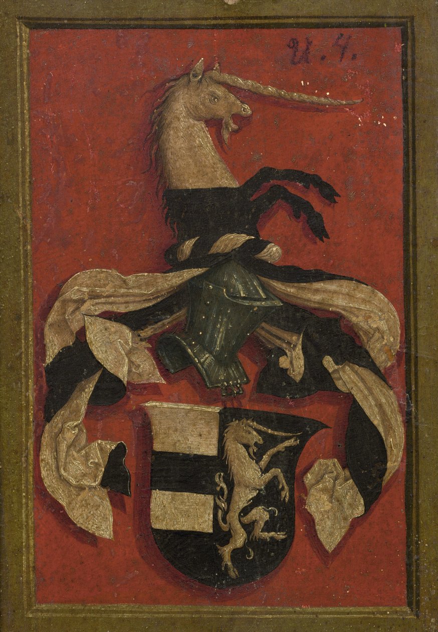 Hans Roth [achterkant] door Bernhard Strigel