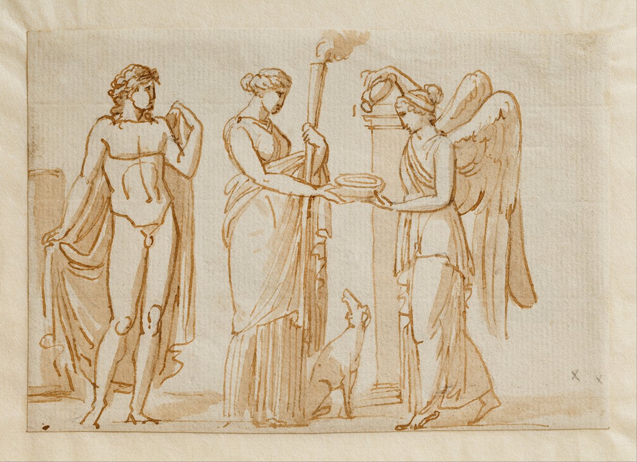 Bacchus, Diana en Overwinning () door Bertel Thorvaldsen