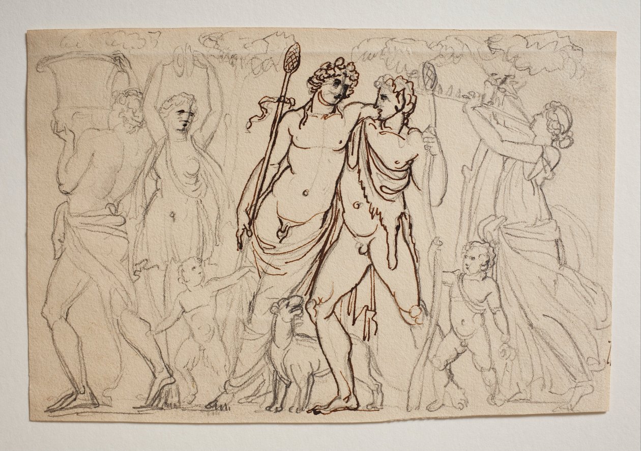 Bacchus Processie door Bertel Thorvaldsen