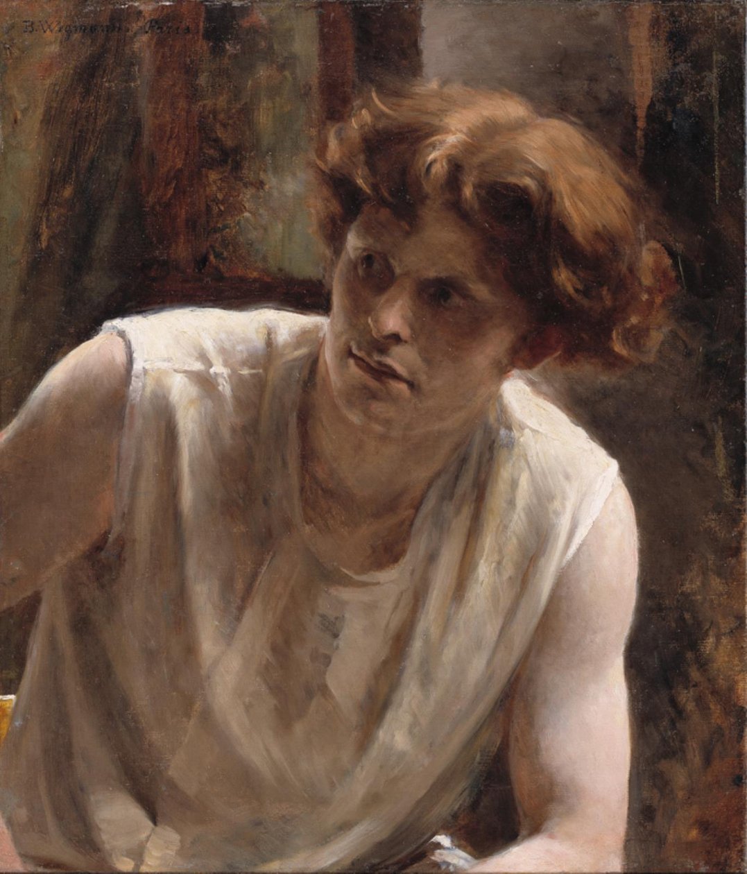 Studie van een vrouwelijk model door Bertha Wegmann