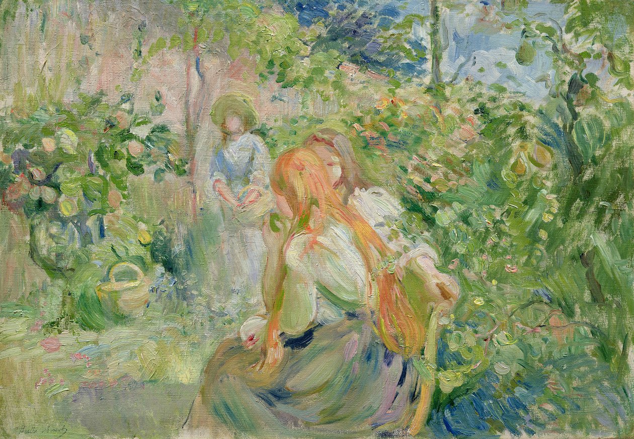 In de Tuin bij Roche-Plate, 1894 door Berthe Morisot