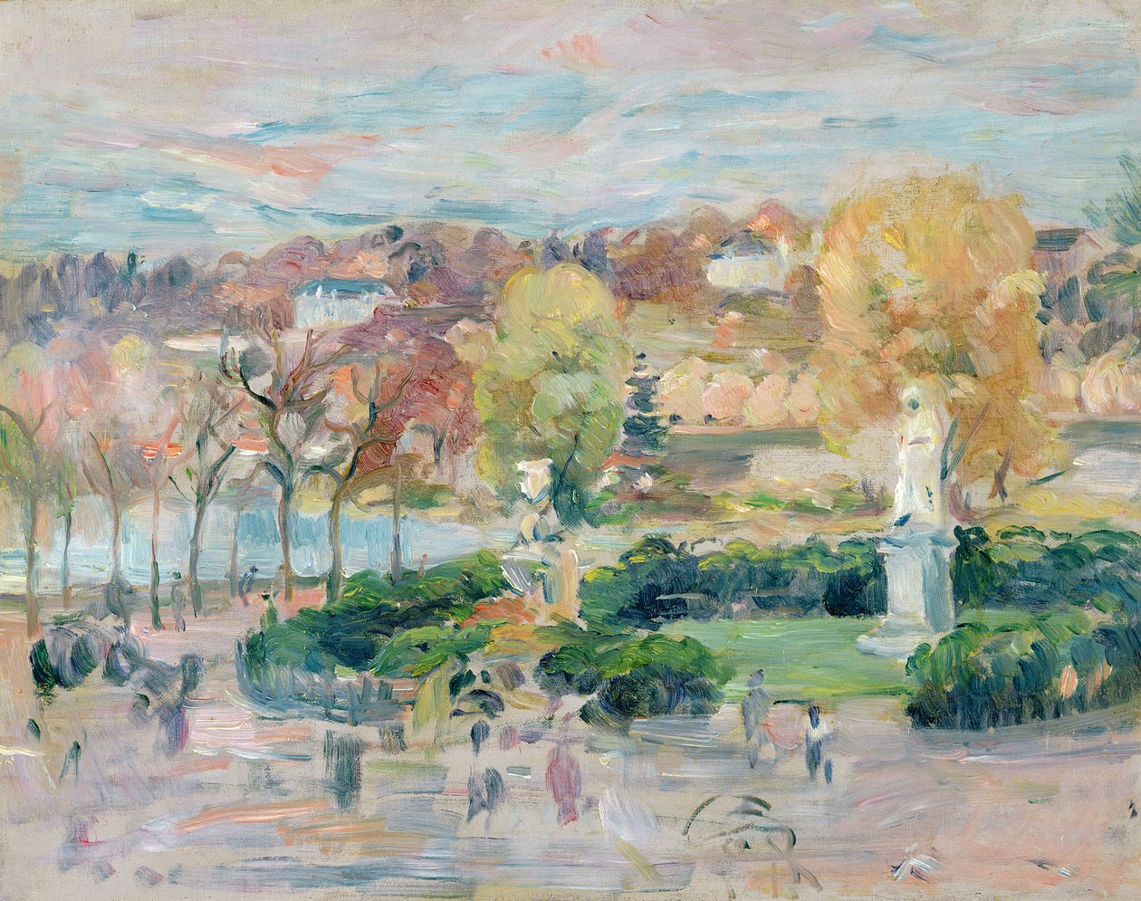 Landschap in Tours, 1892 door Berthe Morisot